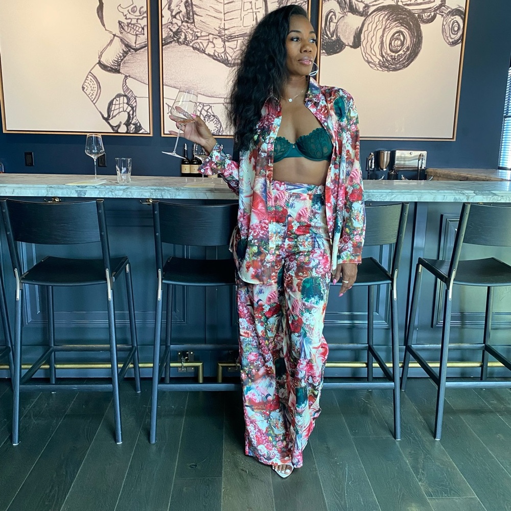 2 Piece Floral Set